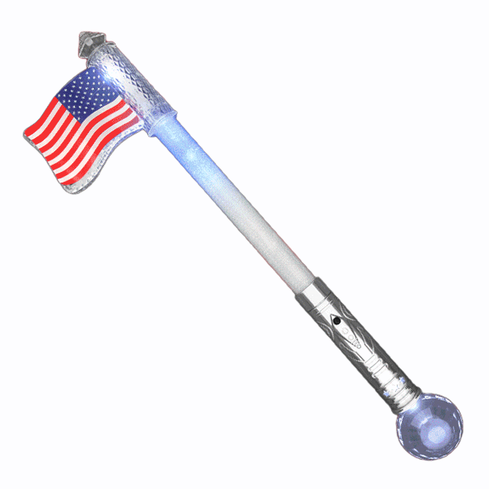 LED USA Flag Wand 2 Inch Glow Sticks LED USA Flag Wand 2 Inch Glow Sticks 4