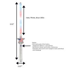 American Flag Star Light Wand 2 Inch Glow Sticks American Flag Star Light Wand 2 Inch Glow Sticks 6