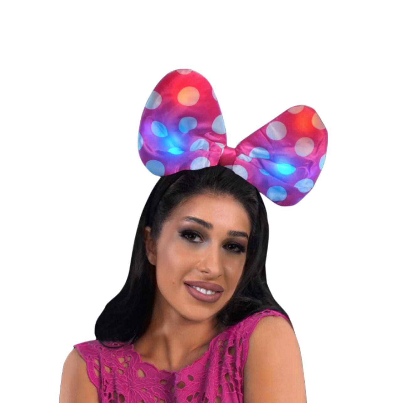 Light Up Soft Bow Headband Assorted All Products Light Up Soft Bow Headband Assorted All Products 3