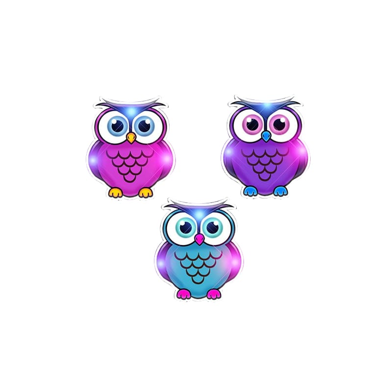 Owls in Assorted Colors Flashing Body Light Necklace All Products Owls in Assorted Colors Flashing Body Light Necklace All Products 3