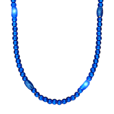 LED Necklace with Blue Beads 4th of July LED Necklace with Blue Beads 4th of July 4