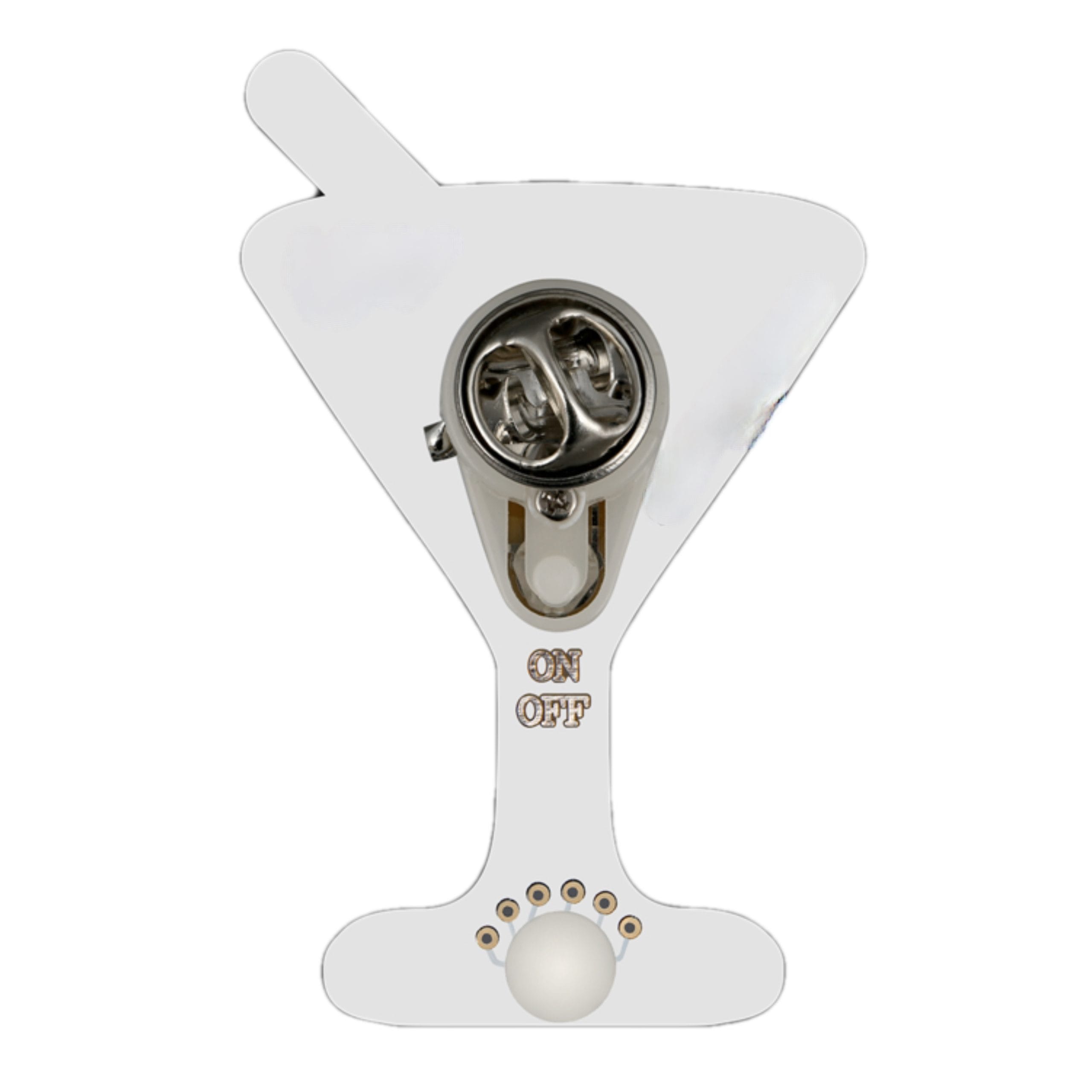 Martini Flashing Body Light Lapel Pin All Body Lights and Blinkees Martini Flashing Body Light Lapel Pin All Body Lights and Blinkees 5