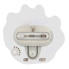 White Pawprint Flashing Body Light Lapel Pins All Body Lights and Blinkees White Pawprint Flashing Body Light Lapel Pins All Body Lights and Blinkees 4