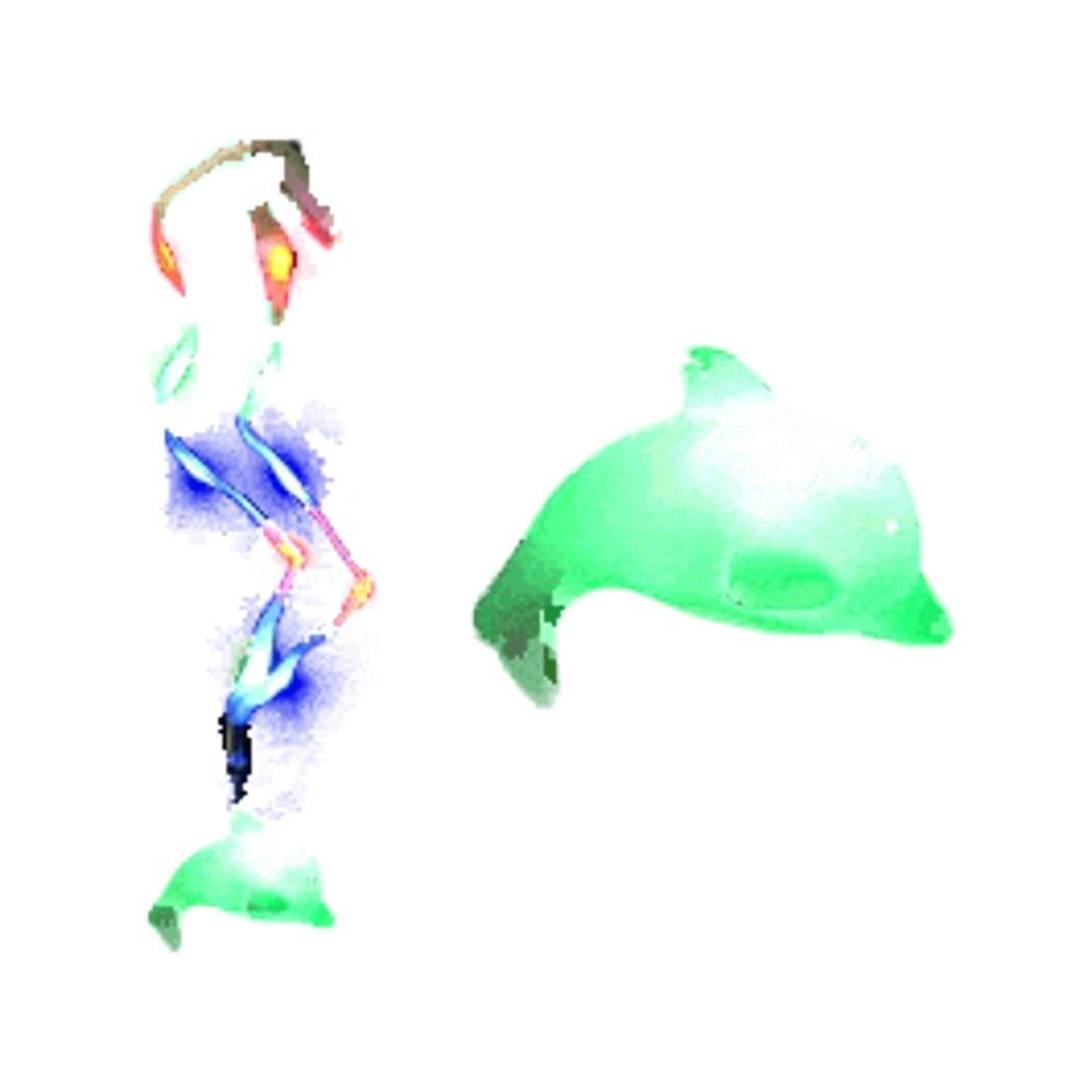 LED Dolphin Charm Necklace with Lightup Lanyard All Products LED Dolphin Charm Necklace with Lightup Lanyard All Products 3