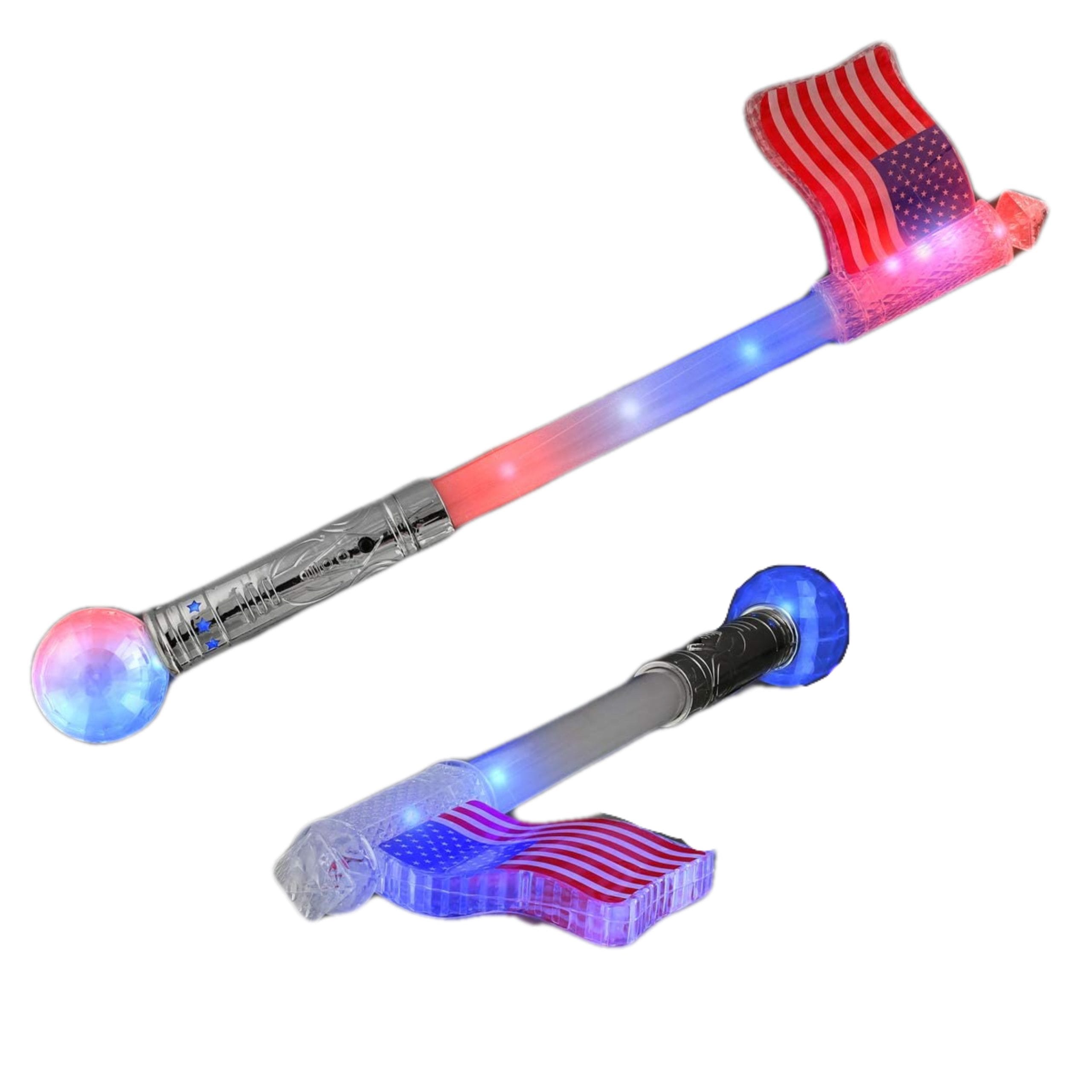 LED USA Flag Wand 2 Inch Glow Sticks LED USA Flag Wand 2 Inch Glow Sticks 5