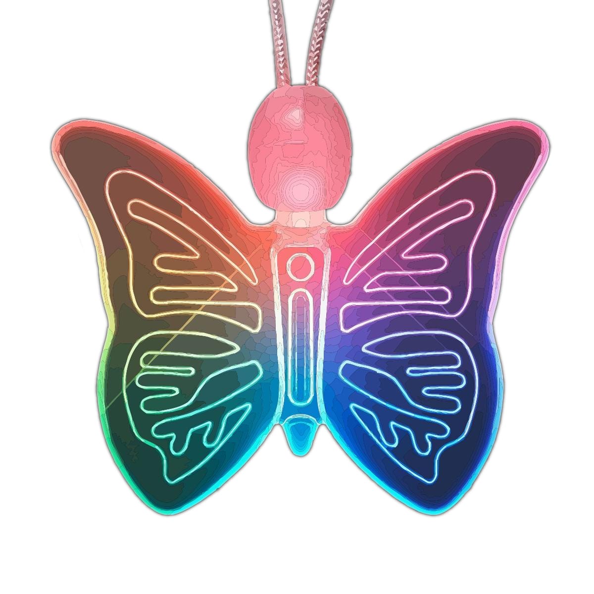 LED Acrylic Color Changing Butterfly Necklace All Products 3