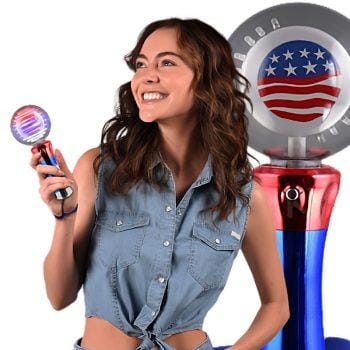 Supersphere with American Flag 2 Inch Glow Sticks 3