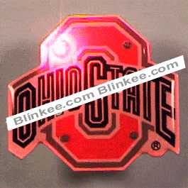 Ohio State University Officially Licensed Flashing Lapel Pin All Body Lights and Blinkees 3
