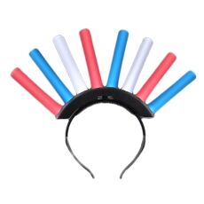 LED Foam Stick Mohawk Red White Blue 4th of July LED Foam Stick Mohawk Red White Blue 4th of July 5