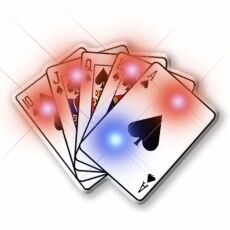 Royal Flush Flashing Body Light Lapel Pins All Body Lights and Blinkees Royal Flush Flashing Body Light Lapel Pins All Body Lights and Blinkees 4