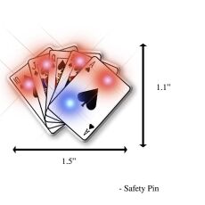 Royal Flush Flashing Body Light Lapel Pins All Body Lights and Blinkees Royal Flush Flashing Body Light Lapel Pins All Body Lights and Blinkees 5