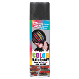 Temporary Colored Hair Spray Black All Products 3