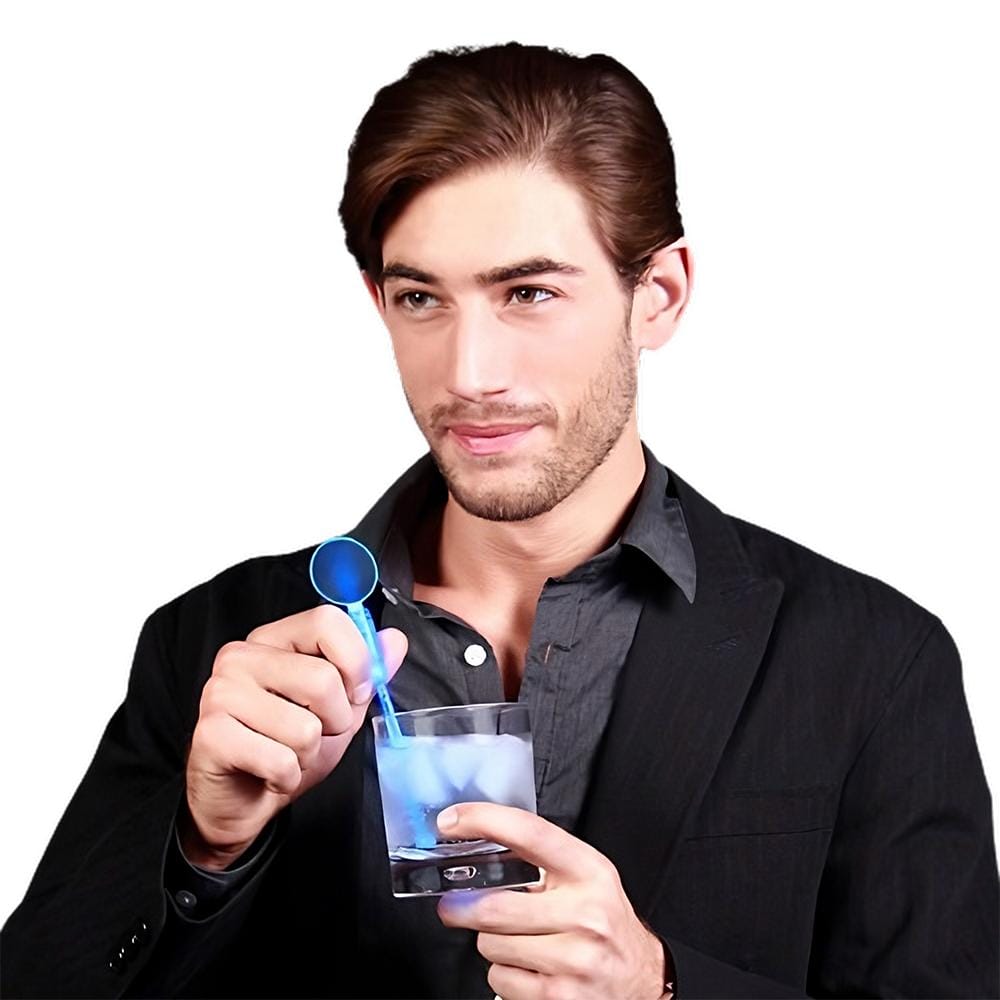 Blue Cocktail Party Light Up Swizzle Stick Drink Stirrer 4th of July Blue Cocktail Party Light Up Swizzle Stick Drink Stirrer 4th of July 3