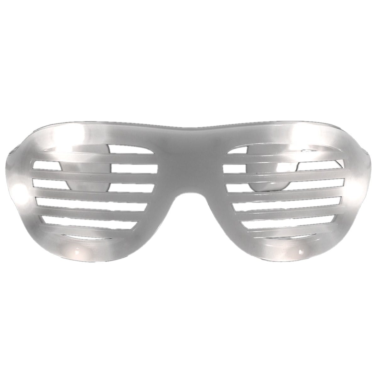 LED Hip Hop Shutter Shades Sunglasses White All Products LED Hip Hop Shutter Shades Sunglasses White All Products 3