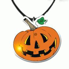 Pumpkin Necklace Flashing Body Light Necklace All Body Lights and Blinkees Pumpkin Necklace Flashing Body Light Necklace All Body Lights and Blinkees 4