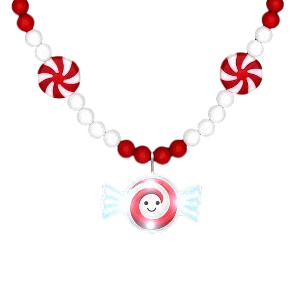 Jolly Holiday Party Peppermint Blinky Beaded Necklace All Products Jolly Holiday Party Peppermint Blinky Beaded Necklace All Products 3