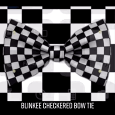 Black and White Checkered Bow Tie with White LED Lights All Products Black and White Checkered Bow Tie with White LED Lights All Products 8