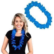 Hawaiian Flower Lei Necklace Blue All Products Hawaiian Flower Lei Necklace Blue All Products 5