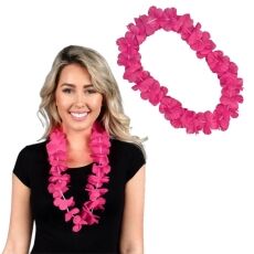 Hawaiian Flower Lei Necklace Pink All Products Hawaiian Flower Lei Necklace Pink All Products 4