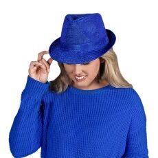Soft Blue Fabric Fedora Non Light Up All Products Soft Blue Fabric Fedora Non Light Up All Products 5