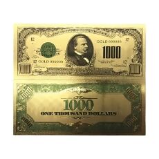 1000 Dollar American Bill 24k Gold Plated Fake Banknote Currency for Decoration 24K Gold and Silver Plated Replica Bills 1000 Dollar American Bill 24k Gold Plated Fake Banknote Currency for Decoration 24K Gold and Silver Plated Replica Bills 6