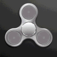 Silver Metallic LED EDC Fidget Spinner All Products Silver Metallic LED EDC Fidget Spinner All Products 4