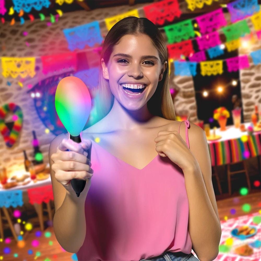 Multicolored LED 7 Inch Maracas All Products Multicolored LED 7 Inch Maracas All Products 5
