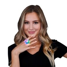 Aurora Huge Crystal Star Prism Gem Rings RGB All Products Aurora Huge Crystal Star Prism Gem Rings RGB All Products 6