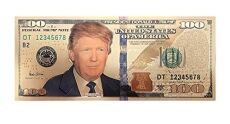 100 USD President Donald Trump Collectible Gold Plated Fake Bank Note 24K Gold and Silver Plated Replica Bills 100 USD President Donald Trump Collectible Gold Plated Fake Bank Note 24K Gold and Silver Plated Replica Bills 5