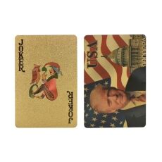 24 Karat Donald Trump Gold Plated Waterproof Playing Cards 24K Gold and Silver Plated Replica Bills 24 Karat Donald Trump Gold Plated Waterproof Playing Cards 24K Gold and Silver Plated Replica Bills 4