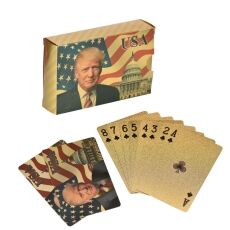 24 Karat Donald Trump Gold Plated Waterproof Playing Cards 24K Gold and Silver Plated Replica Bills 24 Karat Donald Trump Gold Plated Waterproof Playing Cards 24K Gold and Silver Plated Replica Bills 5