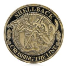 US Navy Crossing The Line Shellback Bronze Challenge Coin All Products US Navy Crossing The Line Shellback Bronze Challenge Coin All Products 4