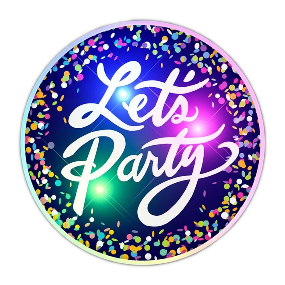 Light Up Lets Party Flashing Blinky Light Badge Pin All Body Lights and Blinkees Light Up Lets Party Flashing Blinky Light Badge Pin All Body Lights and Blinkees 3