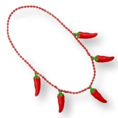 Non Light Up Five Jumbo Charm Chili Pepper Necklace for Cinco de Mayo All Products Non Light Up Five Jumbo Charm Chili Pepper Necklace for Cinco de Mayo All Products 5