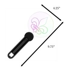 Flashing Mardi Gras Fleur de Lis Acrylic Wand All Products Flashing Mardi Gras Fleur de Lis Acrylic Wand All Products 4