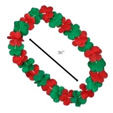 Non Light Up Hawaiian Flower Christmas Lei Necklace Red Green All Products Non Light Up Hawaiian Flower Christmas Lei Necklace Red Green All Products 6