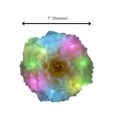 Green on Blue on Pink on White LED Flower Hair Clip All Products Green on Blue on Pink on White LED Flower Hair Clip All Products 6