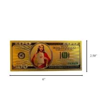 Jesus Christ Image in One Hundred Dollars 24k Gold Plated Bill Collectible Banknotes for Decoration 24K Gold and Silver Plated Replica Bills Jesus Christ Image in One Hundred Dollars 24k Gold Plated Bill Collectible Banknotes for Decoration 24K Gold and Silver Plated Replica Bills 4