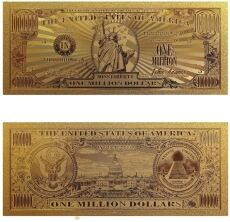 Set of 14 Commemorative Mega Billion 24K Gold Plated US Dollar Fake Banknotes Timeless Collection Protector Sold Separately 24K Gold and Silver Plated Replica Bills Set of 14 Commemorative Mega Billion 24K Gold Plated US Dollar Fake Banknotes Timeless Collection Protector Sold Separately 24K Gold and Silver Plated Replica Bills 5