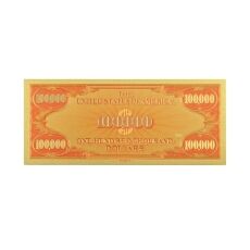 One Hundred Thousand US Dollars 24K Gold Plated Collectible Fake Banknotes for Decoration 24K Gold and Silver Plated Replica Bills One Hundred Thousand US Dollars 24K Gold Plated Collectible Fake Banknotes for Decoration 24K Gold and Silver Plated Replica Bills 4