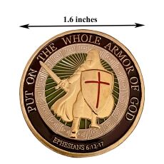 Put on the Whole Armor of God Christian Gold Plated Coin All Products Put on the Whole Armor of God Christian Gold Plated Coin All Products 4