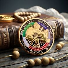 Put on the Whole Armor of God Christian Gold Plated Coin All Products Put on the Whole Armor of God Christian Gold Plated Coin All Products 9