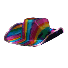Multicolor Lights Metallic Shine Rainbow Cowboy Hat All Products Multicolor Lights Metallic Shine Rainbow Cowboy Hat All Products 6