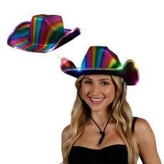 Multicolor Lights Metallic Shine Rainbow Cowboy Hat All Products Multicolor Lights Metallic Shine Rainbow Cowboy Hat All Products 4