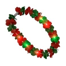 Light Up Hawaiian Flower Christmas Lei Necklace Red Green All Products Light Up Hawaiian Flower Christmas Lei Necklace Red Green All Products 5