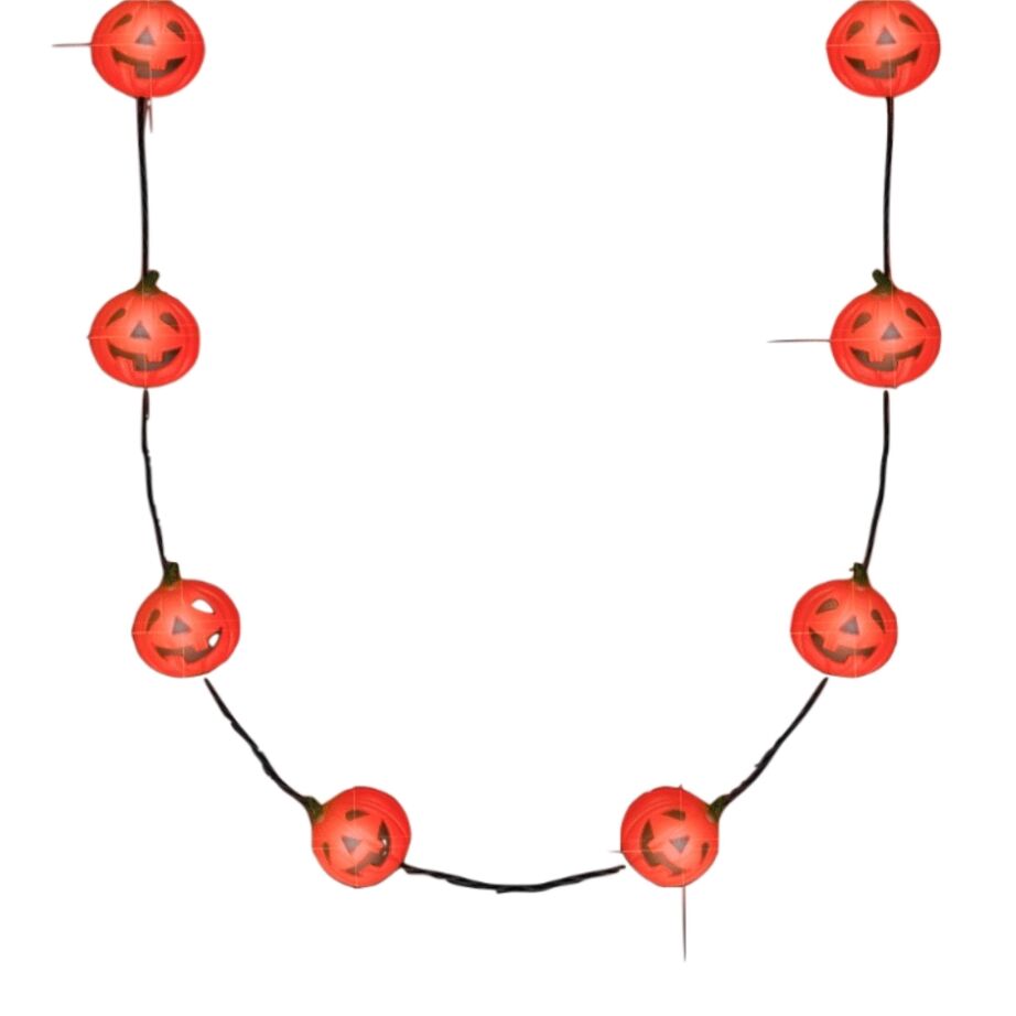 Light Up Small Pumpkin String Charms Necklace All Products 3