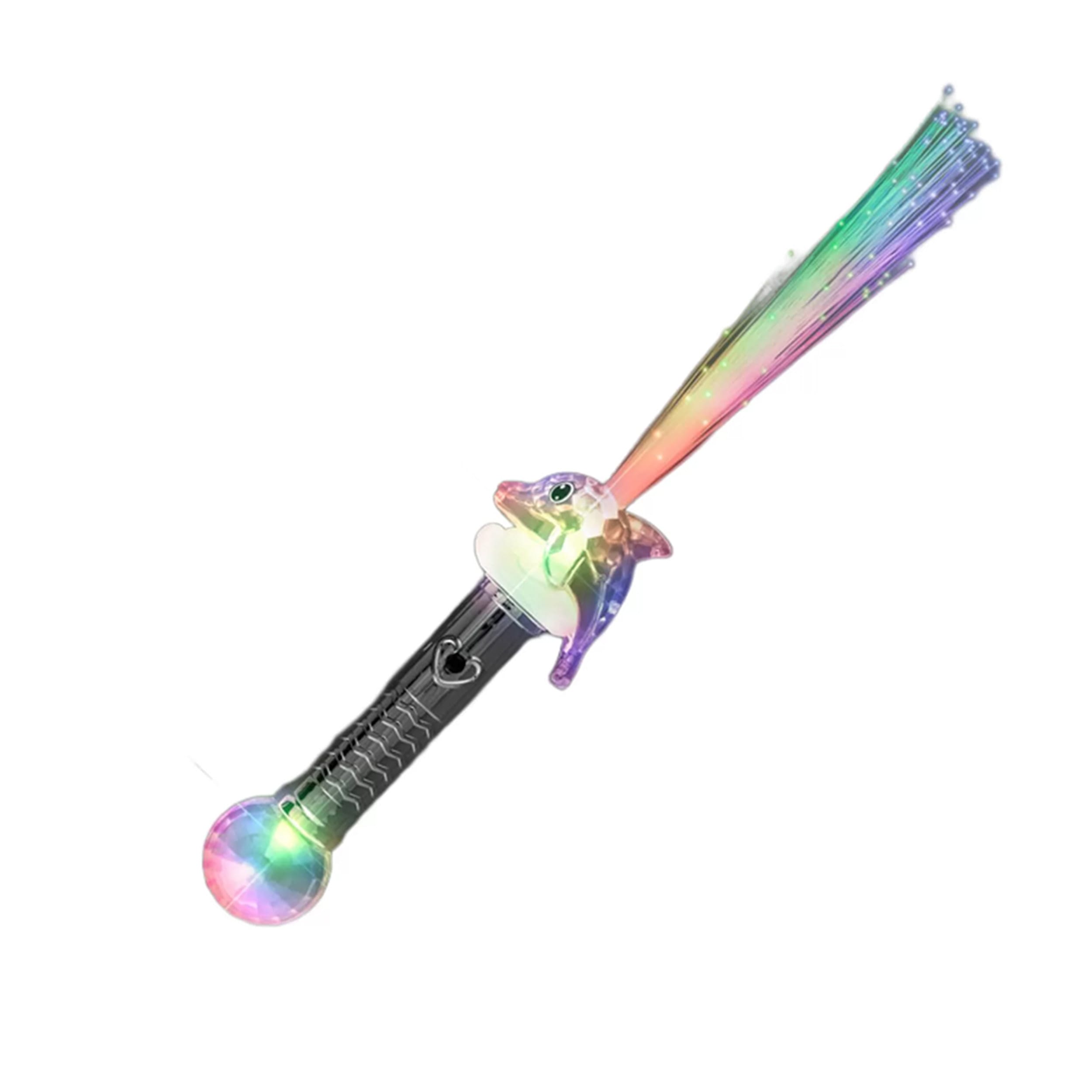 Light Up Multicolored Fiber Optic Dolphin Wand with Crystal Ball All Products Light Up Multicolored Fiber Optic Dolphin Wand with Crystal Ball All Products 3