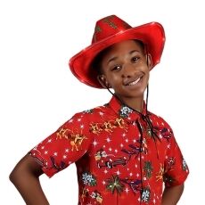 Light Up Holly Leaves and Glitz Red Christmas Cowboy Hat All Products Light Up Holly Leaves and Glitz Red Christmas Cowboy Hat All Products 4