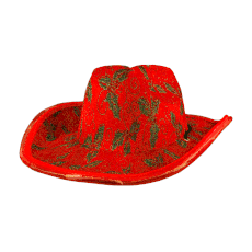 Light Up Holly Leaves and Glitz Red Christmas Cowboy Hat All Products Light Up Holly Leaves and Glitz Red Christmas Cowboy Hat All Products 5