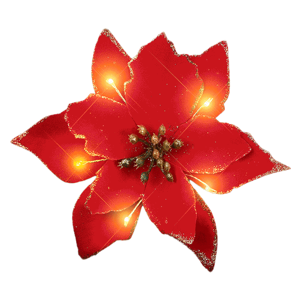Light Up Christmas Red Poinsettia Hair Clip All Products Light Up Christmas Red Poinsettia Hair Clip All Products 5